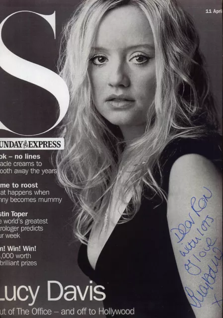 LUCY DAVIS Signed Photograph - TV & Film Actress - preprint