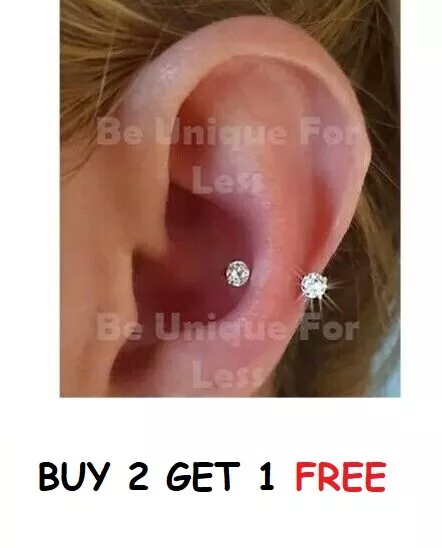 Horseshoe Earring,Cartilage Tragus Curved Conch Huggie  Nose Hoop Helix Ring