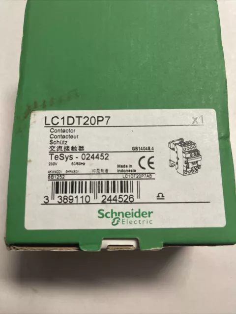 Brand New Schneider Electric contactor - TeSys LC1DT20P7 3