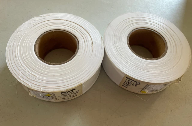 Lot Of 2 IRWIN STRAIT-LINE Flagging Marking Tape 1-3/16” X 300’ White 65904ZR