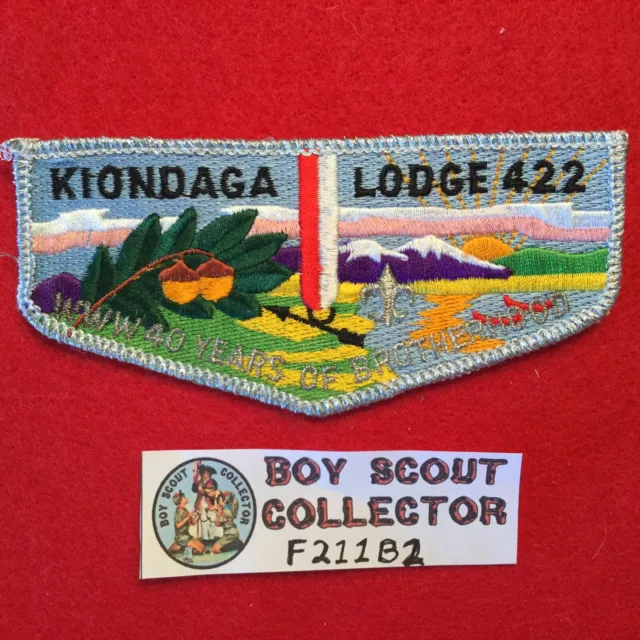 Boy Scout OA Kiondaga Lodge 422 40th Order Of The Arrow Flap Patch
