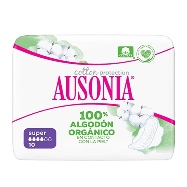 Super-Binden mit Flügeln ORGANIC Ausonia [10 uds]