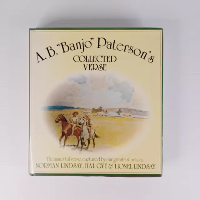 AB Banjo Paterson's Collected Verse Hardcover Dustjacket Book Illustrated VGC