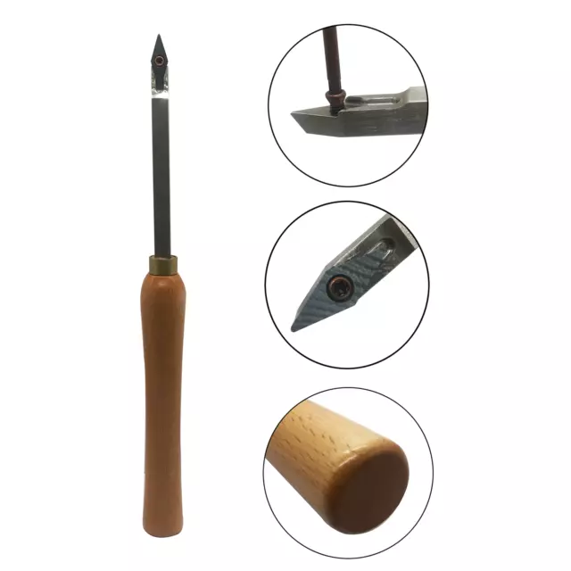 Carbide Lathe Wood Turning Tool Set of Rougher Detailer Finisher with 1pc insert