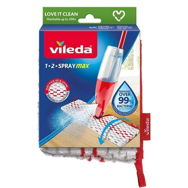 Vileda 1.2 SprayeClean Panno In Microfibra Per Sistema Lavapavimenti 3013251-Vil