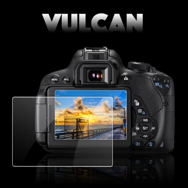 VULCAN Glass Screen Protector for Canon EOS 80D LCD. Tough Anti Scratch Cover