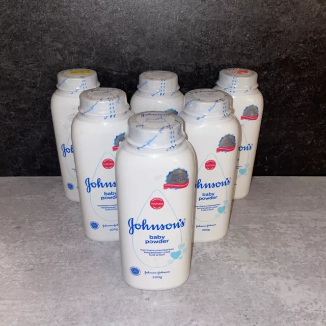 6 Johnsons Baby Powder Original TALC & Fragrance Formula Sealed Exp 2025