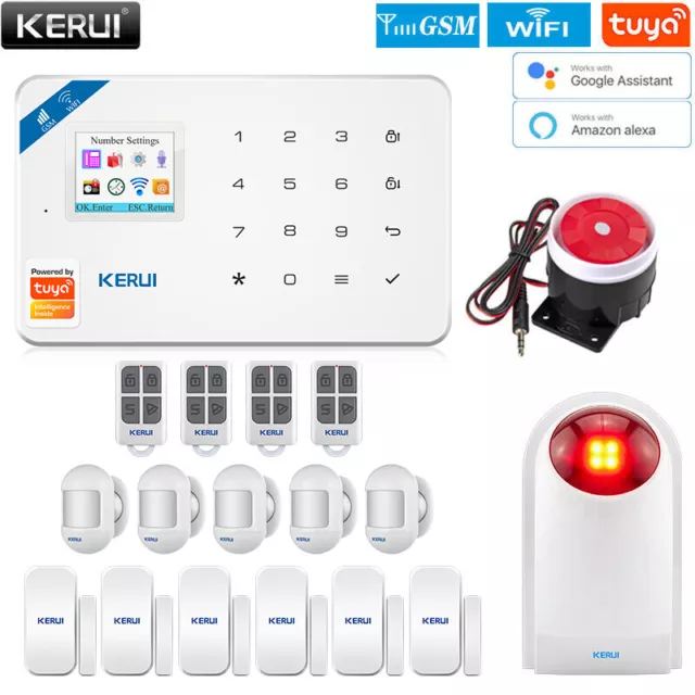 Smart Alarm System Home WIFI GSM Burglar Motion Sensor Durable Tuya App Security