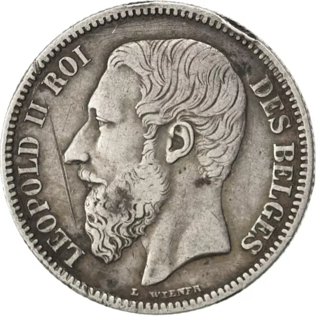 [#32819] Monnaie, Belgique, Leopold II, 2 Francs, 2 Frank, 1866, TTB, Argent, KM