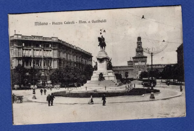 Eh * CPA  / Carte Postale : => Milano : Piazza Cairoli - Mon. a Garibaldi