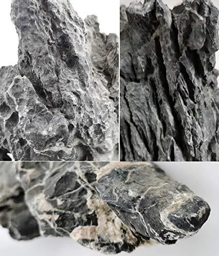 KINGRUI Seiryu Rock Stone - Natural Aquarium Rocks for Landscaping, Fish  Tank D
