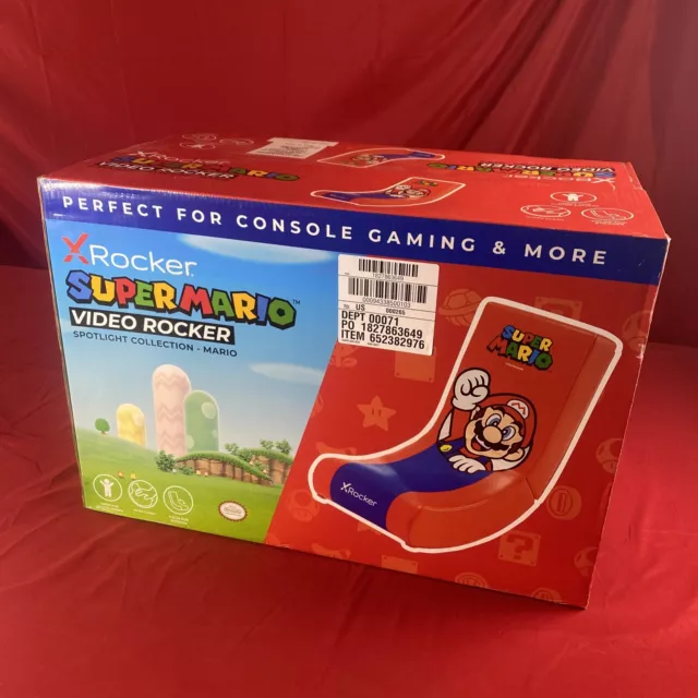 X Rocker Super Mario Spotlight Floor Rocker Gaming Chair – Mario Nintendo