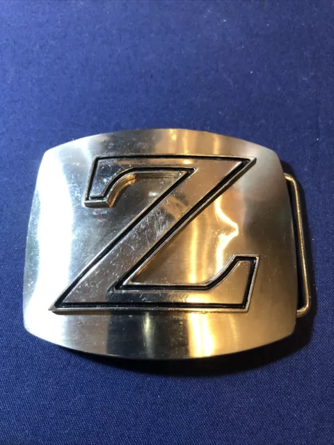 Z Letter Monogram Chrome Belt Buckle Buckle (Rare)