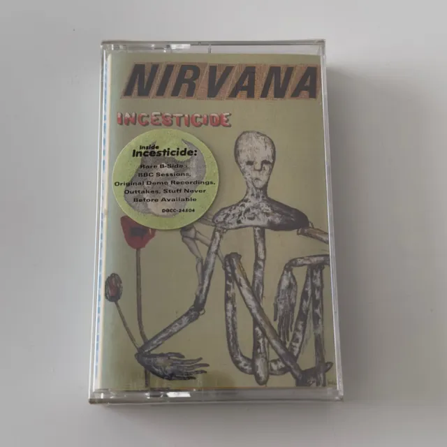 Sealed! NIRVANA - INCESTICIDE (Cassette, 1992, Geffen, DGCC-24504) Hype Sticker!