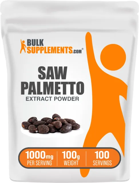 BulkSupplements Saw Palmetto Extract Powder - 1000 mg Per Serving