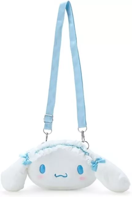 Sanrio Character Cinnamoroll Face Shaped Pochette (Light Blue Days) Mini Bag New
