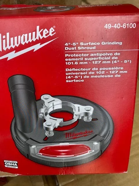 Milwaukee 49-40-6100 4"-5" Universal Surface Grinding Dust Shroud