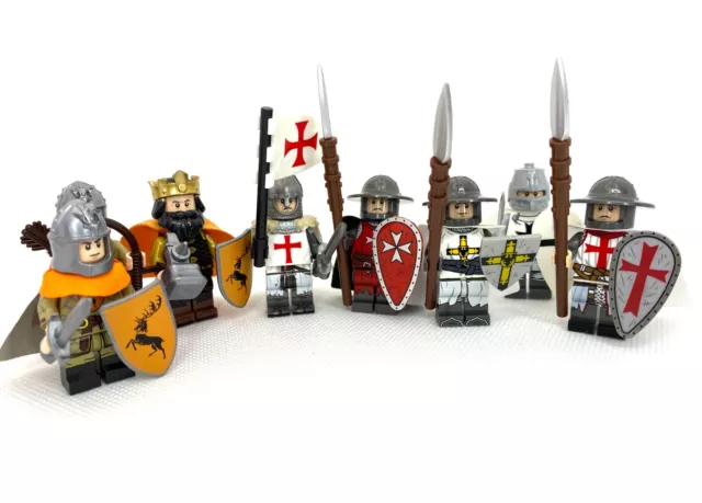 MINIFIGURE DI CASTLE Knight (scegli la tua serie) personalizzata con veri  LEGO EUR 11,58 - PicClick IT