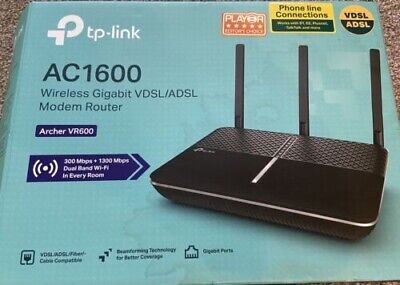 TP-Lik AC1600 Wireless D Band Gb VDSL2ADSL2+ Modem Router ( Brand New )