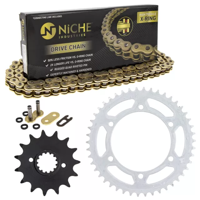 Sprocket Chain Set for Honda NX650 15/46 Tooth 520 X-Ring Front Rear Combo Kit