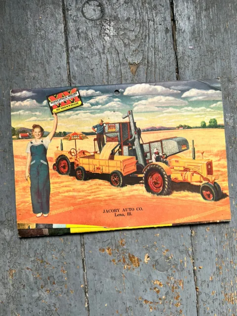 1939 Minneapolis Moline Farm Machinery Mailer Sales Brochure Jacoby Auto Lena IL
