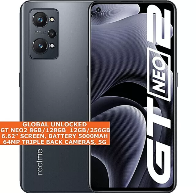 Realme GT2 Pro RMX3300 Paper White 256GB 8GB RAM Gsm Unlocked Phone  Qualcomm SM8450 Snapdragon 8 Gen1 50MP The phone comes with a 6.67-inch  touchscreen display with a resolution of 1440x3216 pixels.
