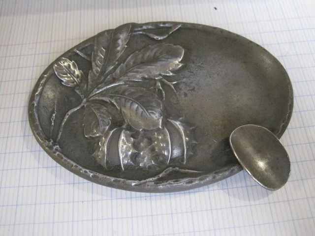 Cendrier En étain Du Val Des Cygnes – Pièce Décorative Vintage – Made In France