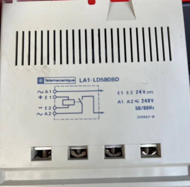 Module D'interface De Démarrage Intégral Telemecanique La1 Ld580Bd, 24Vdc