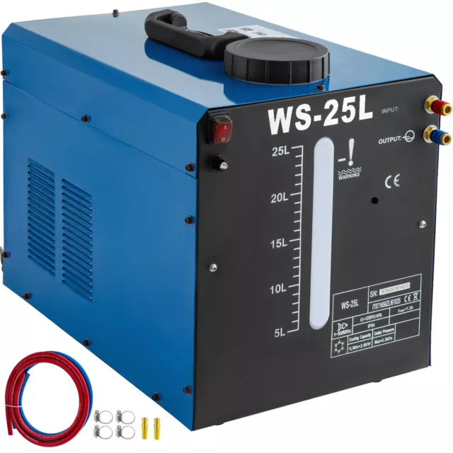 VEVOR WS-25L Industrial Water Chiller TIG MIG Welder Torch Water Cooling 110V