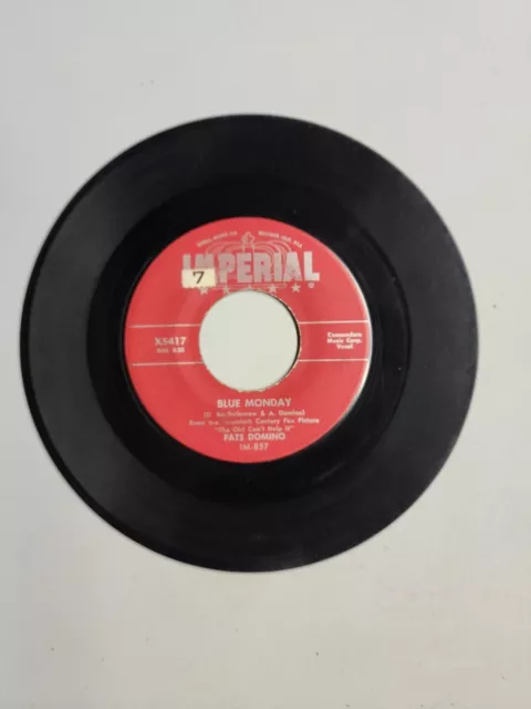 Fats Domino - Blue Monday - Impérial (45RPM 7 ”) (AA3)