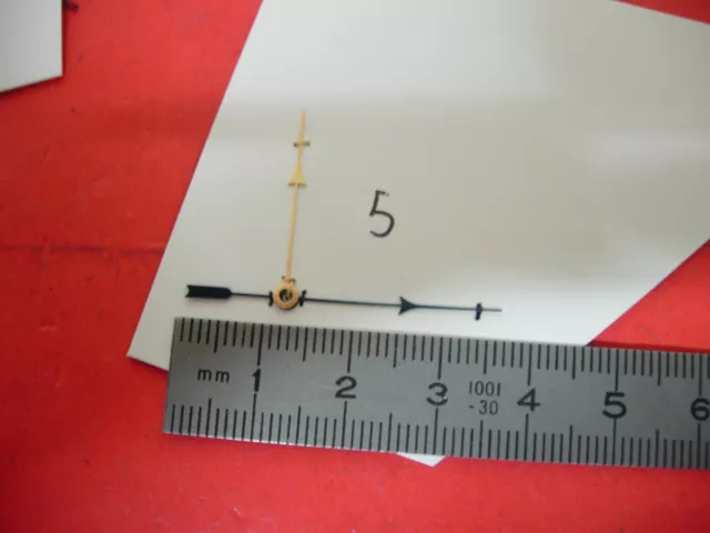 lot Aiguille indicateur de quantieme pendulette ancienne,pendule 36 & 24 mm n5