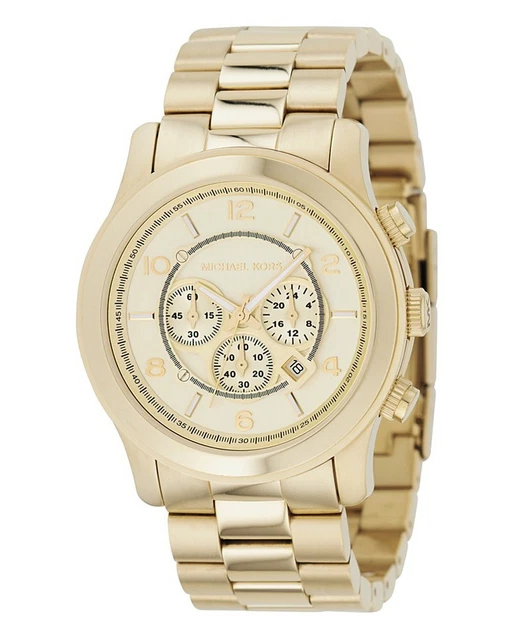 Montre-bracelet Chronographe DKNY NY 8330 Ton Or - Occasion En état De Marche, Acier Et Plaqué Or