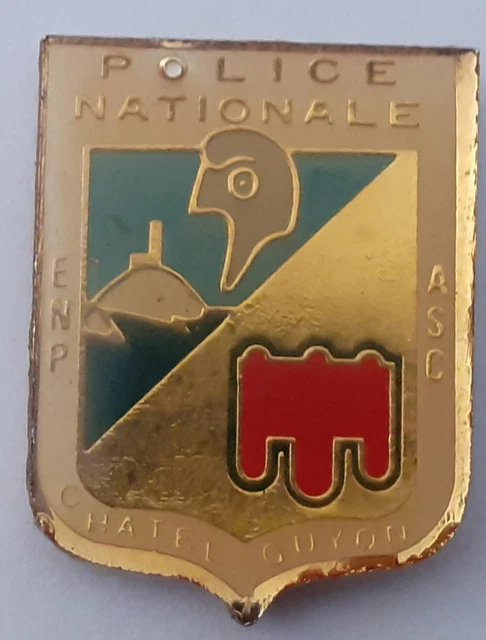 Pin’s Police ENP Vannes Édition Limitée V. Delsart – Vintage Doré – Rare N°5/4