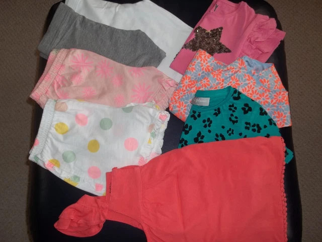 Bundle girls summer shorts/tops age 5-6yrs very good condition