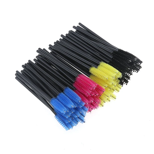 200 pz Bacchette Mascara Spazzolini Trucco Ciglia Applicatore