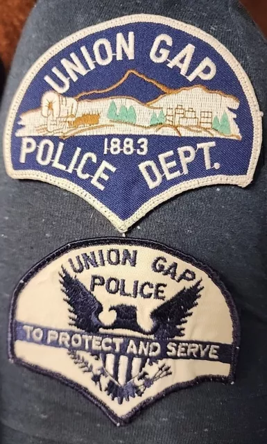 2 Different Union Gap Washington Police Patch Lot