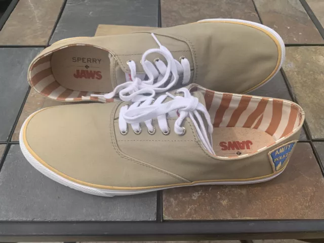 Mens Sperry Jaws Canvas Deck Shoes Size 12