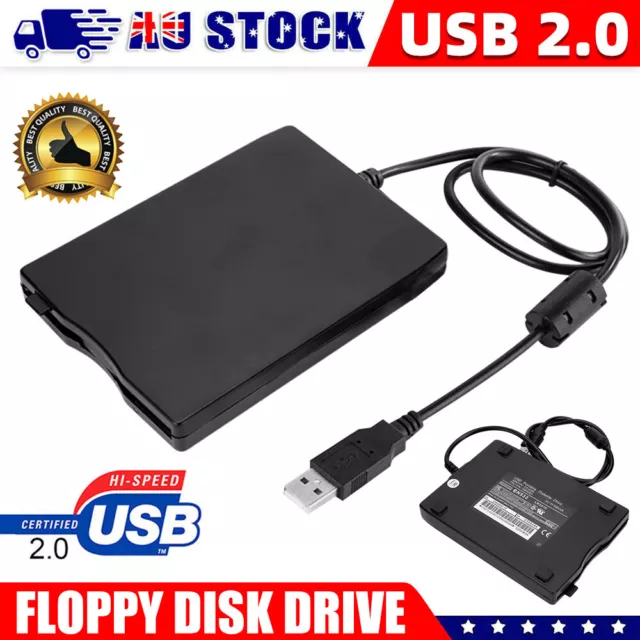 USB Floppy Disk Drive External Floppy Disk Reader FDD 3.5'' 1.44MB For Laptop PC