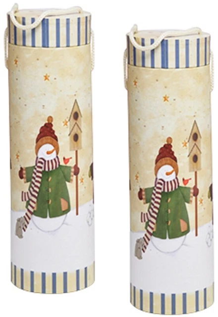 2x Geschenkschachtel Geschenk-Box Geschenkverpackung Geschenkbox beige/blau