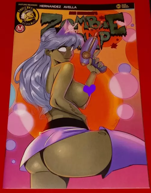 Zombie Tramp #80- RISQUE` Variant/B by Marco Maccagni! Dan Mendoza-Action Lab