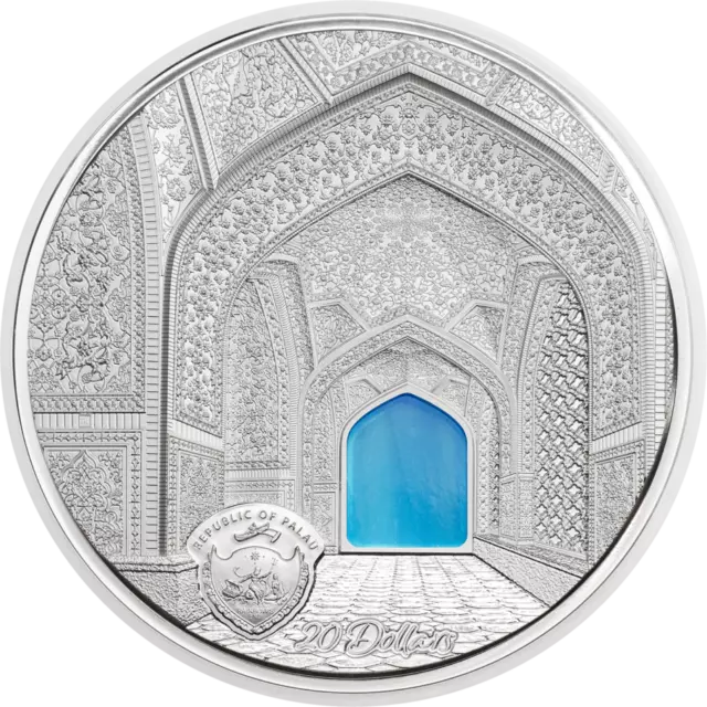 Tiffany Art Isfahan Proof Palau 20 Dollars 3 De OZ 999 Argent Final Edition 2020 2