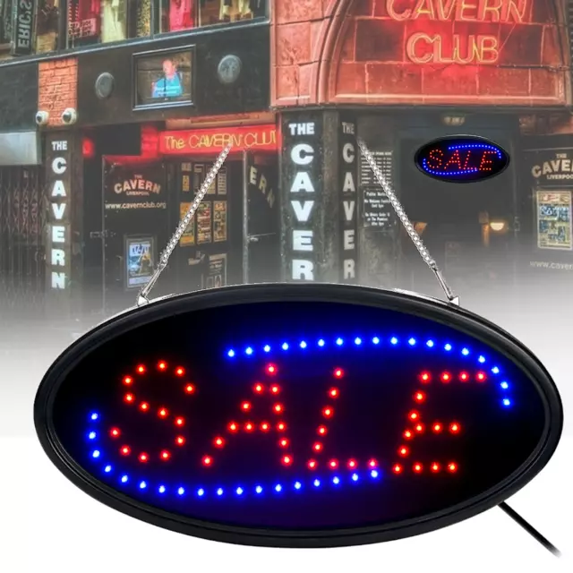 Ultra Bright Neon LED Open Light Flash Business Ad Sign Board Animated Motion