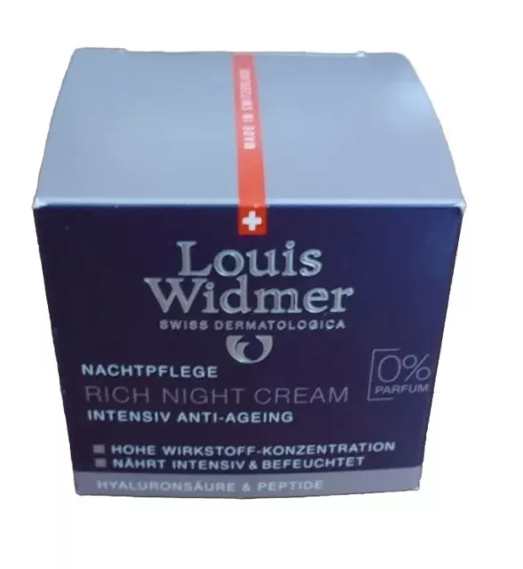 Louis Widmer Rich Night Cream unparfümiert
