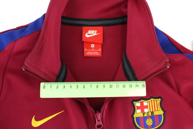 Nike FCB Barca Felpa Uomo Medio Cerniera Intera collo Alto Tasche SPORTS Logo 7
