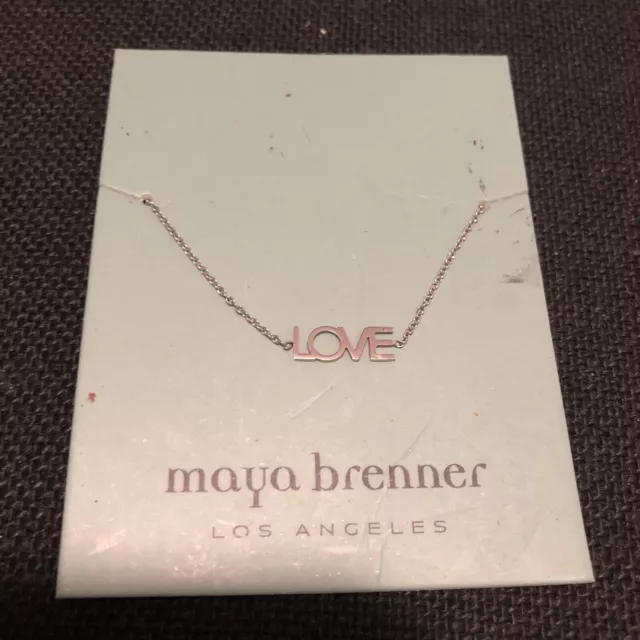 Maya Brenner Designs LOVE Bracelet-SILVER-New