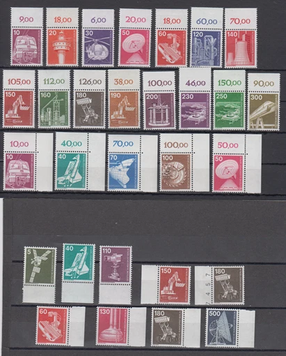 Berlin -- Lot -- Industrie & Technik -- Or / Ecken / Sr -- Randstücke -- Postfr.