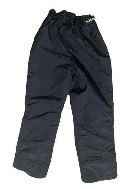 Columbia Kids Side Full Zip Snow Pant Black Size 14/16 EUC
