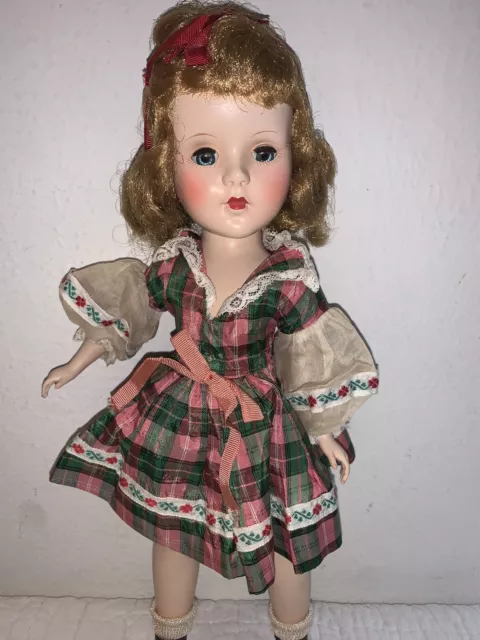 PRETTY! Vintage 14” All Original Sweet Sue Walker Hard Plastic Doll