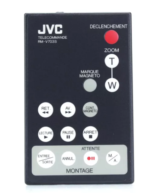 JVC RM-V703S Télécommande d'origine pour Caméscope mini DVD  (Réf#F-856)
