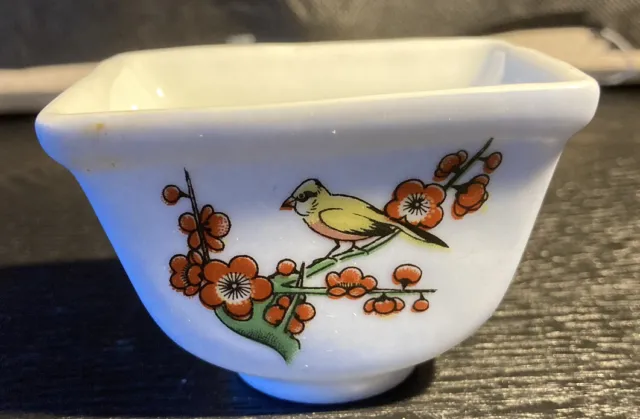 1983 Lillian Vernon Rectangular Porcelain Small Chinese Bowl - 2"